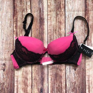 COPY - Hot Pink Lace Push Up Bra